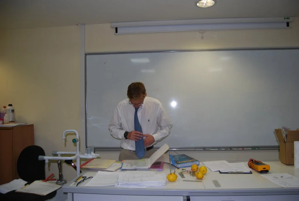 Chemistry classroom in Japan